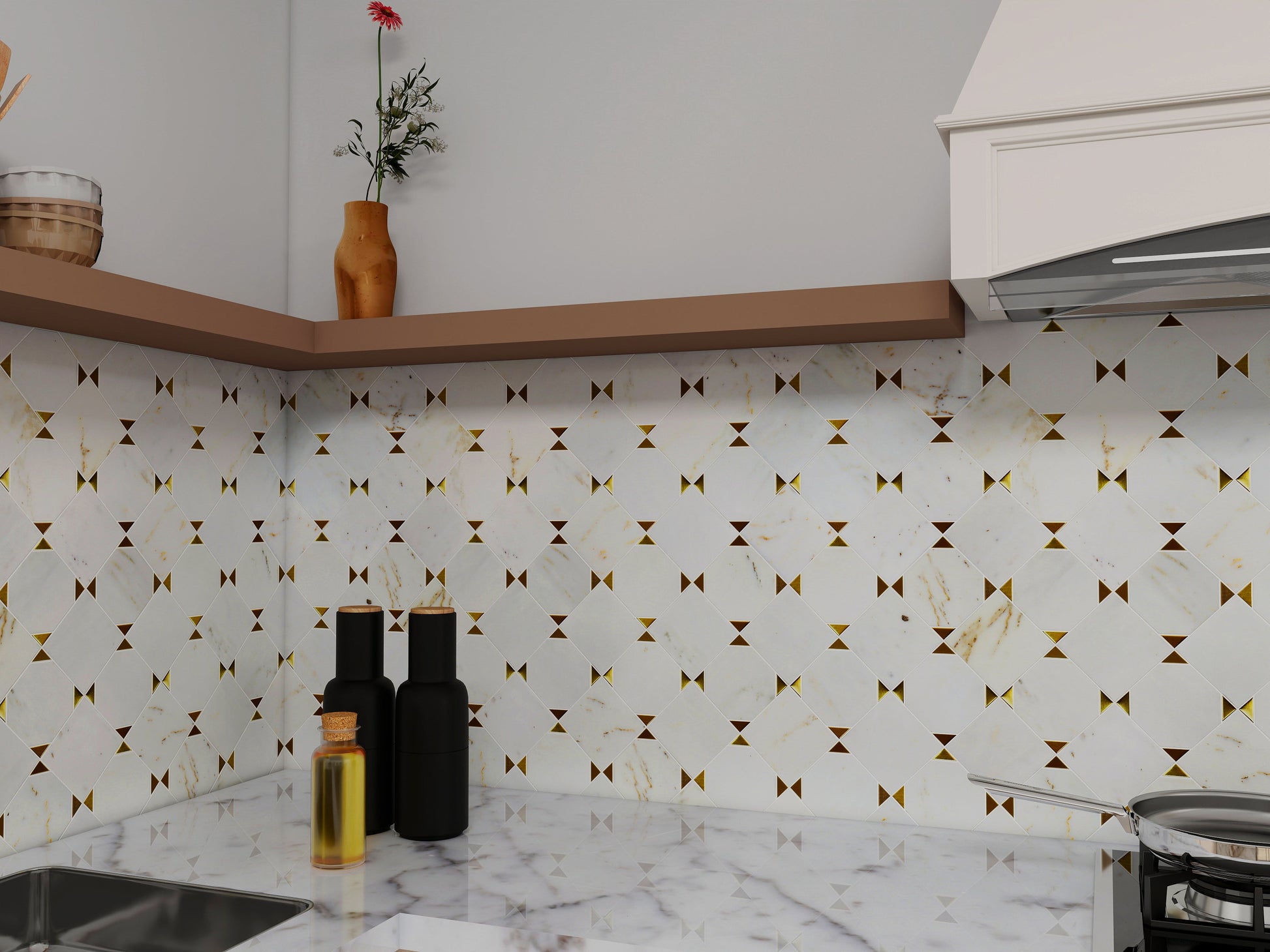 Gold Marble Tile