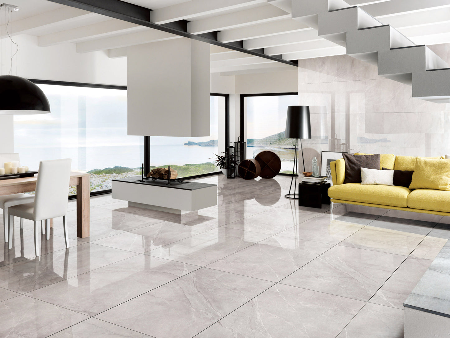 Venus Marble-Look 24"x48" Matte Porcelain Tile