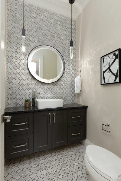 Waterjet Liberty Polished Finish Marble Mosaic Tile