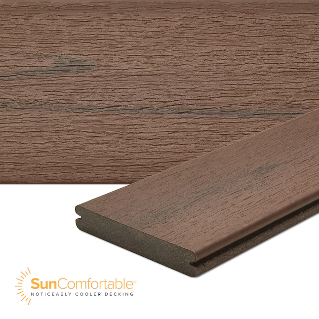 Trex Whiskey Barrel 1"x6"x12 ft. Groove Edge Decking Board