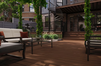 Trex Whiskey Barrel 1"x6"x20 ft. Square Edge Decking Board