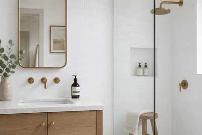 Wavy 2 White 3x12 Matte Ceramic Subway Tile for Backsplash/Wall