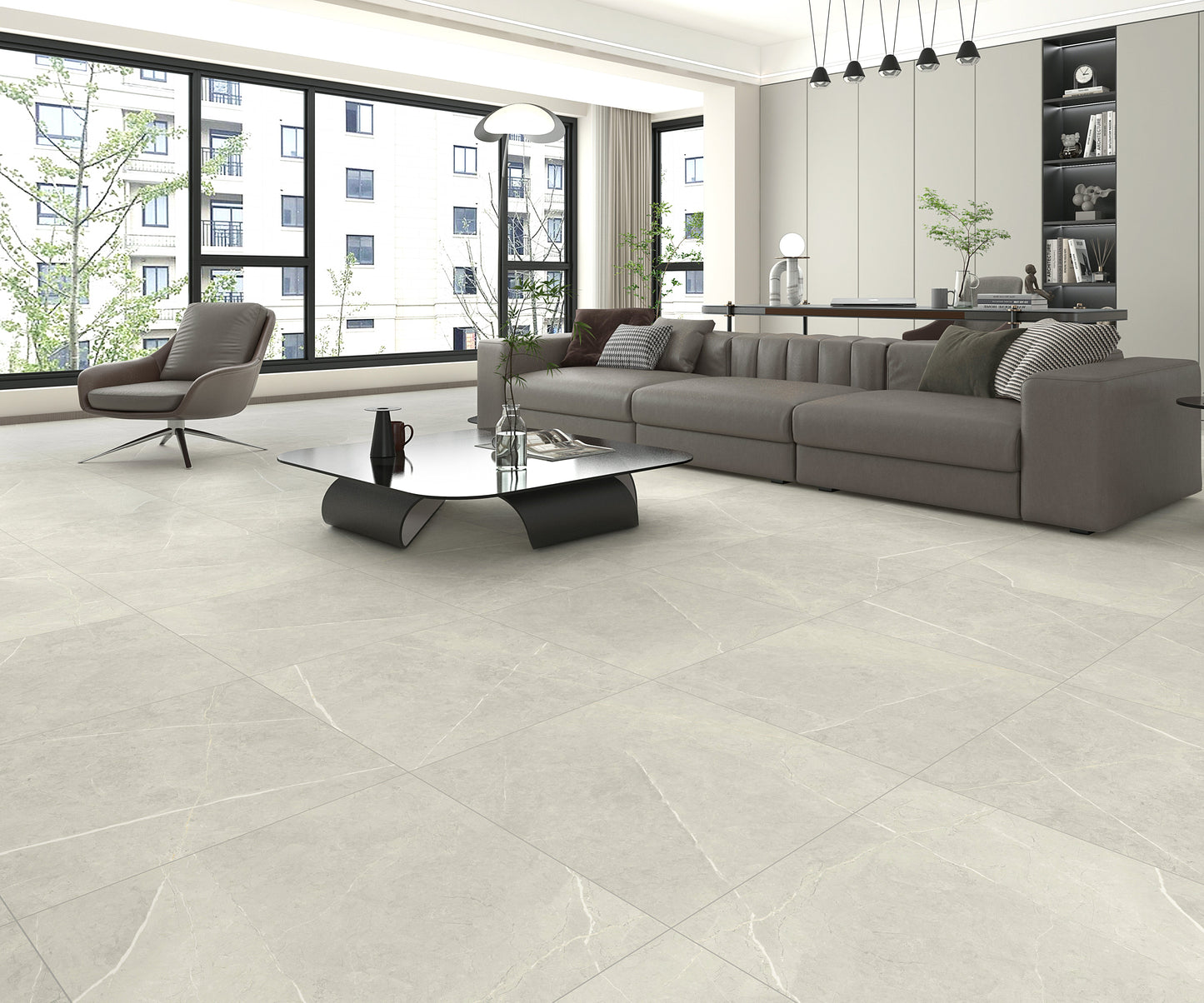 Vena Beige 24"x48" Matte Finish Porcelain Tile